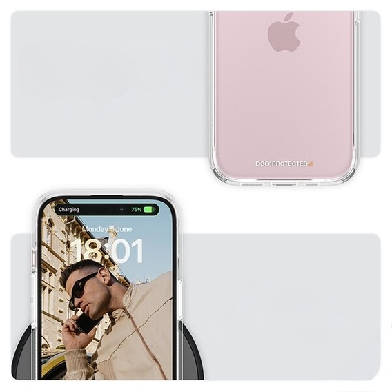 Etui PanzerGlass do iPhone 15, HardCase, przezroczyste