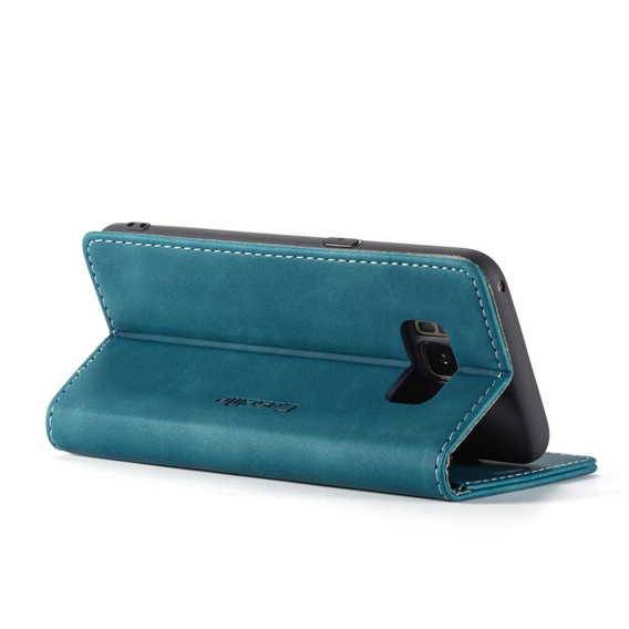 Etui CASEME do Samsung Galaxy S8, Leather Wallet Case, niebieskie