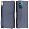 Etui z klapką do Nokia G11 / G21, Litchi Wallet Case, niebieskie