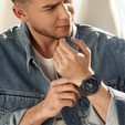 Pasek Nylonowy 20mm do Garmin Fenix 5S/6S/7S, Czarny