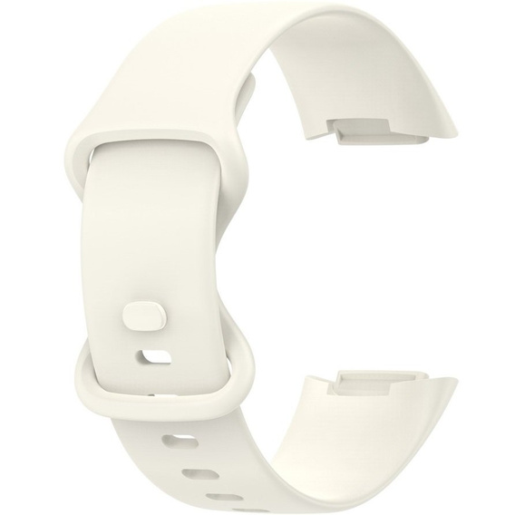 Pasek silikonowy do Fitbit Charge 5, Beżowy