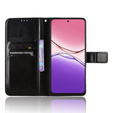 Etui z klapką do Oppo A5 Pro 5G, Crazy Horse Wallet, czarne