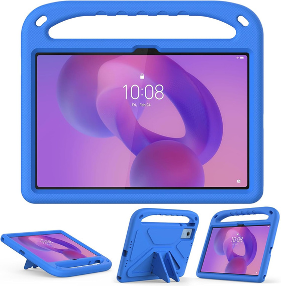 Etui dla dzieci do Lenovo Idea Tab 11" 2025 TB336FU TB336ZU, dziecięce z uchwytem, niebieskie