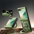 Etui do Samsung Galaxy Z Flip7 FE / Z Flip6, Tongate MECH Magsafe, zielone