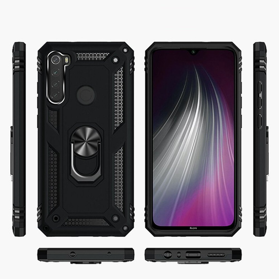 Etui pancerne do Xiaomi Redmi Note 8, Nox Case Ring, czarne