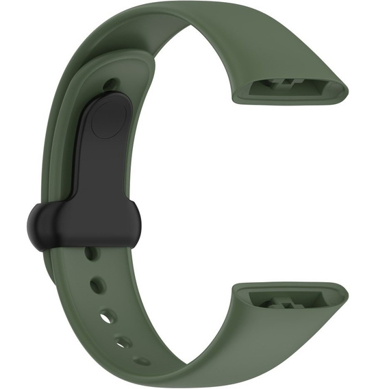 Pasek Silikonowy do Xiaomi Redmi Watch 3, Zielony / Czarny