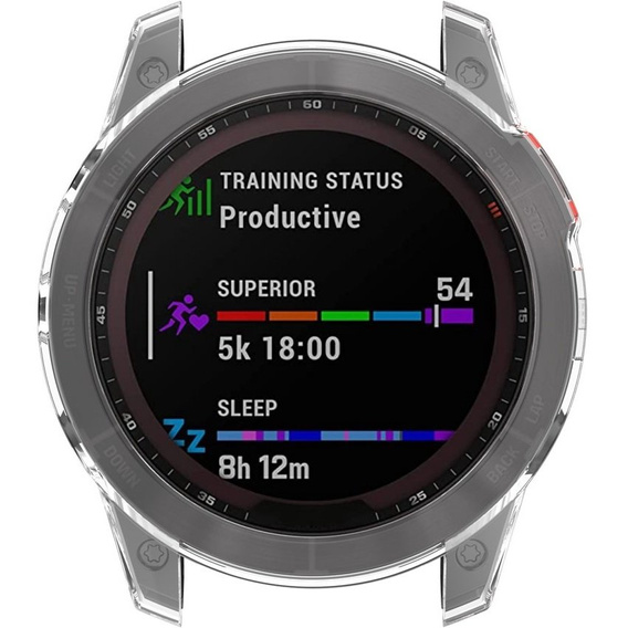 Etui silikonowe do Garmin Fenix 7, Przezroczysty