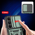 Etui pancerne do Samsung Galaxy A36 5G, CamShield Slide, zielone + Szkło Hartowane 9H