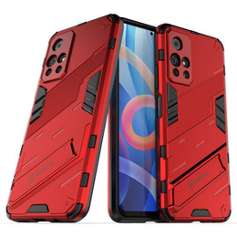 Etui do Xiaomi Poco M4 Pro 5G / Note 11S 5G, Military kickstand, czerwone