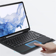 Etui z klawiaturą do Samsung Galaxy Tab S8 Plus, S7+, S7 FE, Dux Ducis DK series, czarne