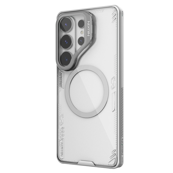 Etui do Samsung Galaxy S26 Ultra, pancerne Nillkin, Iceblade CamProp, do Magsafe, szare