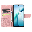 Etui z klapką do Xiaomi Redmi Note 14 4G, Butterfly, różowe rose gold