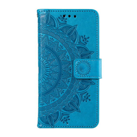 Etui z klapką do Xiaomi Redmi Note 13 Pro 4G / Redmi Note 14S / Poco M6 Pro 4G, Mandala Flower, niebieskie