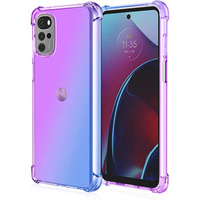 Etui Gradient Dropproof do Motorola Moto G22, Fioletowe / niebieskie