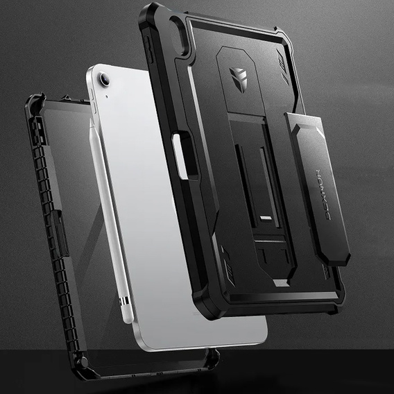 Etui pancerne do iPad 11" 2025 A16 (11 gen.) / iPad 10.9" 2022 (10 gen.), Dexnor Full Body, czarne