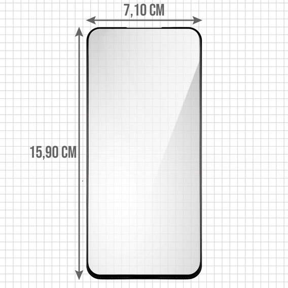 2x Szkło Hartowane do Oppo Reno 13F / FS, ERBORD 3D pełne, szybka na cały ekran