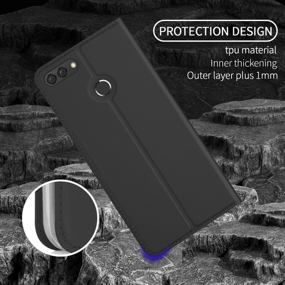 Czarne Etui SkinPro do Huawei Y9 2018