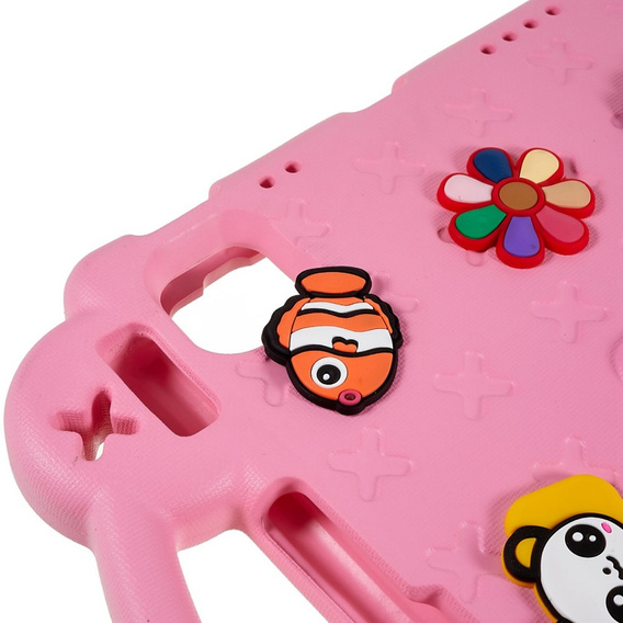 Etui do iPad Air 11" 2025/2024 (7/6 gen.), Cute Patterns, z podstawką, różowe