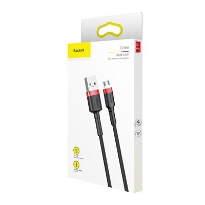 Baseus Kabel Micro-USB 1.5A 2m - Black/Red
