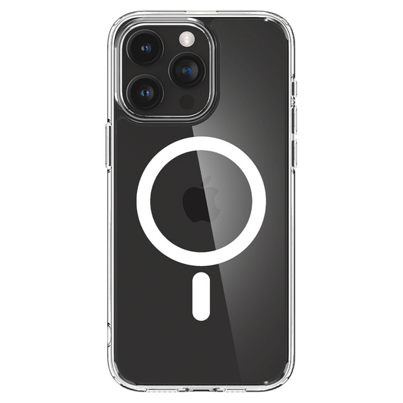 OUTLET Etui Spigen z MagSafe do iPhone 15 Pro, Ultra Hybrid, Przezroczyste / Białe