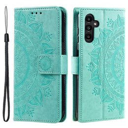 Etui z klapką do Samsung Galaxy A55 5G, Mandala, zielone