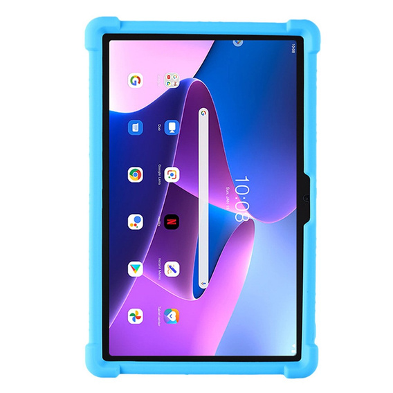 Etui silikonowe do Lenovo Tab M10 Plus 10.6 Gen 3 TB-125F TB-128F, Impact, pancerne, niebieskie