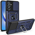 Etui pancerne do Samsung Galaxy M34, CamShield Slide, niebieskie