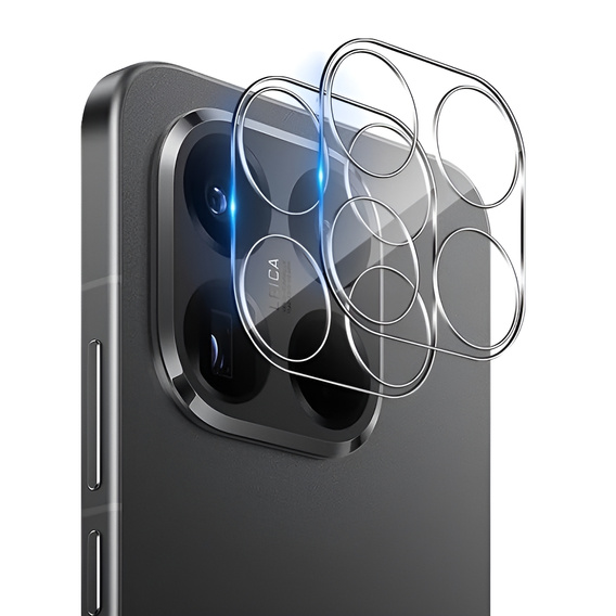 2x Szkło hartowane na aparat ERBORD do Xiaomi 15T, Przezroczyste