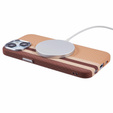 Etui do iPhone 14, Carbon Fiber MagSafe, żółte
