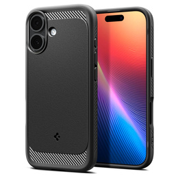 Etui Spigen do iPhone 17, Rugged Armor MagSafe, Matte Black