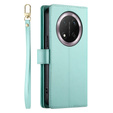 Etui z klapką do Honor Magic 7 Lite, Wallet Zipper Pocket, miętowe