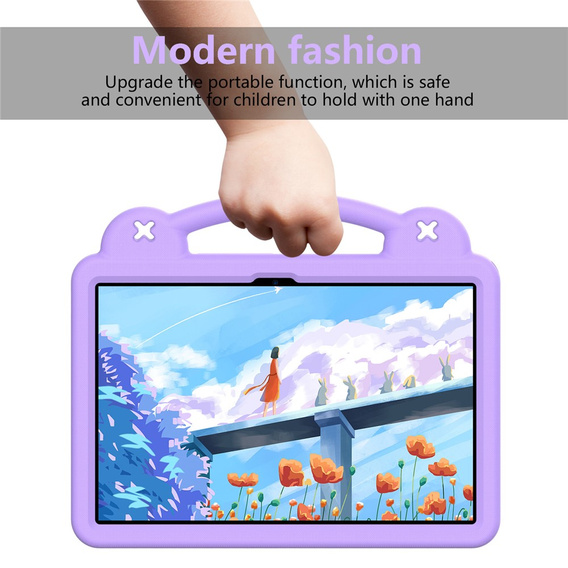 Etui do Xiaomi Redmi Pad 2 Pro, Cute Patterns, z podstawką, fioletowe