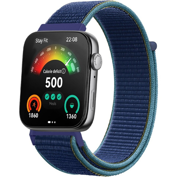 Pasek Nylonowy do Huawei Watch Fit 4 / 4 Pro / 3, Granatowy