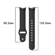 Pasek Silikonowy do Xiaomi Smart Band 10 / 9 / 8, Czarny