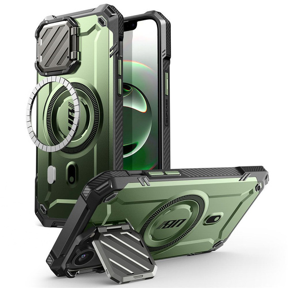 Etui Supcase do iPhone 16E, Unicorn Beetle XT, Zielone