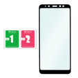 Szkło Hartowane do Samsung Galaxy A8 Plus 2018, z czarną ramką
