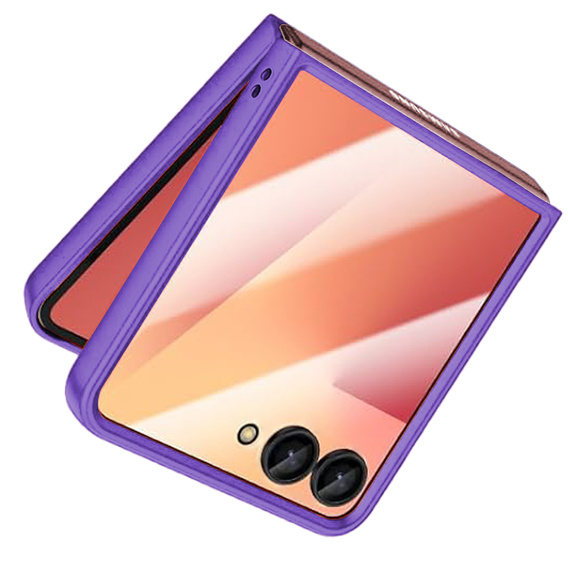 Etui do Samsung Galaxy Z Flip7, z błyszczącym wykończeniem - fioletowe
