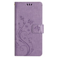 Etui z klapką do Xiaomi Redmi Note 13 Pro+, Butterfly, fioletowe