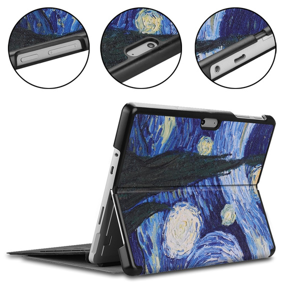 Etui do Microsoft Surface Go 3/Go 2/Go, Smartcase, painted pattern