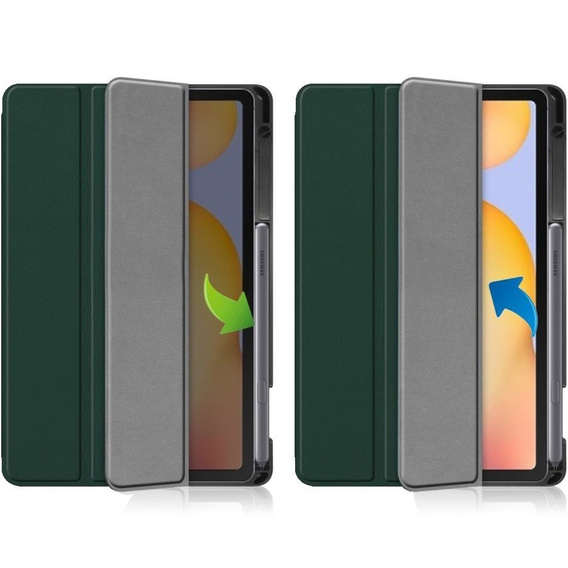 Etui do Samsung Galaxy Tab S6 Lite 10.4" 2020/2022/2024, z miejscem na rysik, Zielone