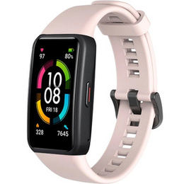 Pasek Silikonowy do Huawei Band 6 / Honor Band 6, Różowy