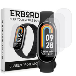 3x Folia Hydrożelowa ERBORD do Xiaomi Smart Band 10 / 9 / 8