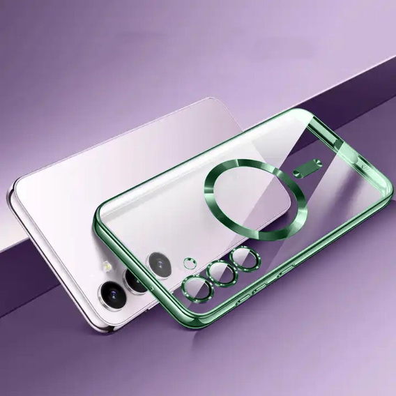 Etui do Samsung Galaxy A35 5G, Electro MagSafe, zielone + Szkło na ekran