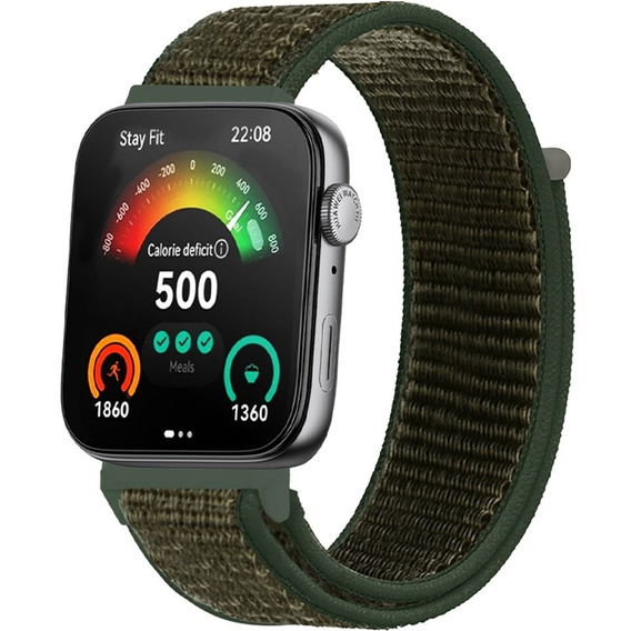 Pasek Nylonowy do Huawei Watch Fit 4 / 4 Pro / 3, Zielony