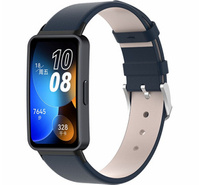 Pasek Skórzany do Huawei Band 8 / Huawei Band 9, Granatowy