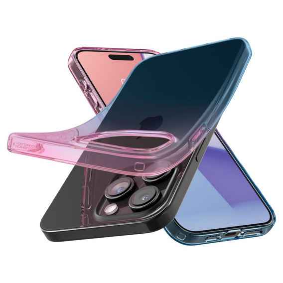 Etui Spigen do iPhone 15 Pro, Liquid Crystal Glitter, Różowe