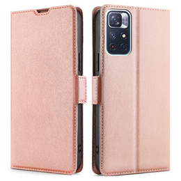 Etui Wallet Puro do Xiaomi Poco M4 Pro 5G / Redmi Note 11S 5G, Rose Gold