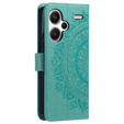 Etui z klapką do Xiaomi Redmi Note 13 Pro+, Mandala, zielone