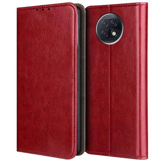 Skórzane Etui Wallet do Xiaomi Redmi Note 9T 5G, Red