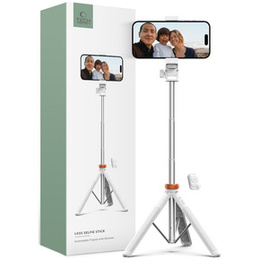 Tech-Protect L03S Wireless Kijek Selfie Stick Tripod, biały